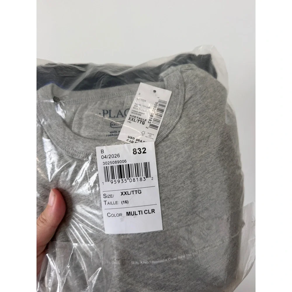 The Children's Place Boys Tee Shirt 5-Pack – Multi Color – XXL (16) – NWT